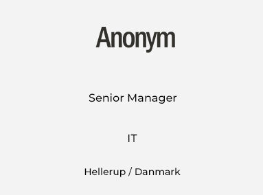 Senior Manager