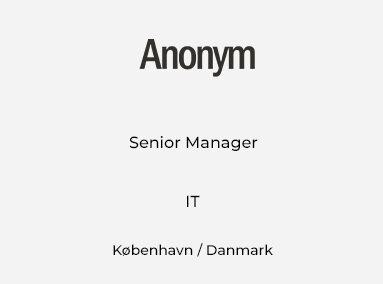 Senior Manager til Technology Implementation