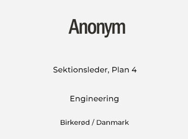 Sektionsleder, Plan 4