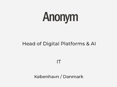 Head of Digital Platforms & AI